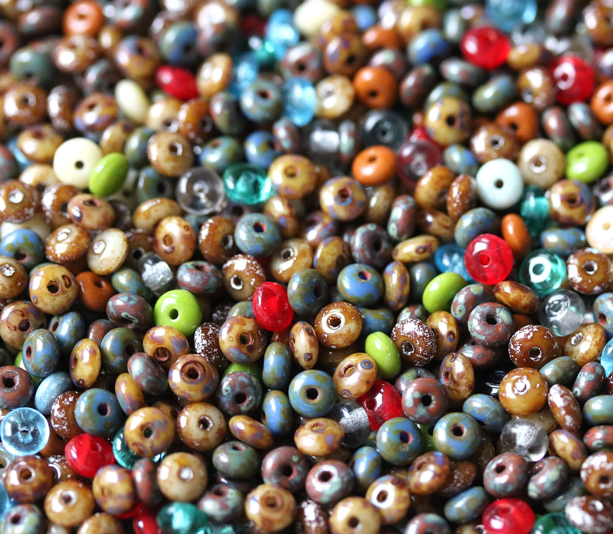 10g Mixed Colors Glass Seed Beads Czech Seed Beads 2mm Small 