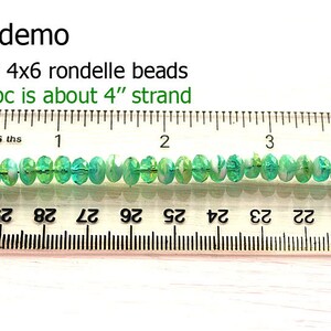Czech Glass Rondelle Beads: Crystal Clear Blue, Faceted Gemstone Cut (25pc) image 3