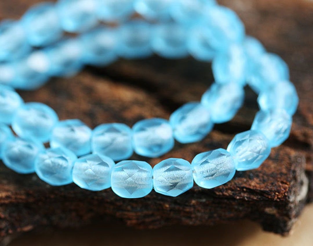 Perline Di Vetro Ceco A Forma Di Rosa Selvatica - Opalino Blu Zaffiro Con Lavaggio Platino - 14 Mm - 12 Perline - Italia - Foto 9