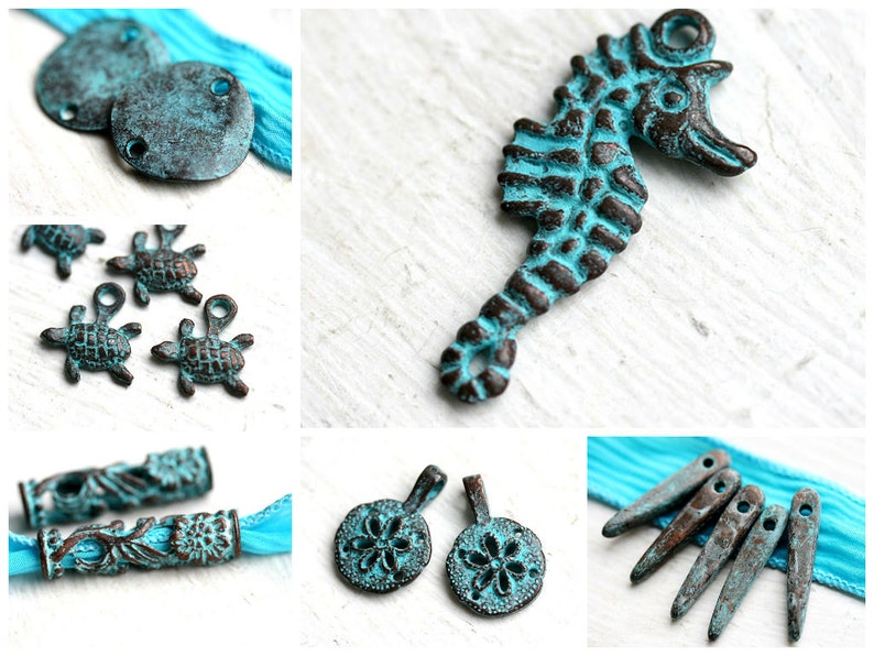 Copper Owl metal charm Antique Copper charm Small Owl greek beads, woodland Lead Free, 4Pc F269 image 4