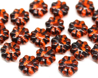 Flower Czech glass beads