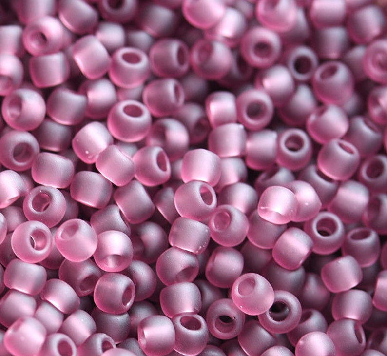 S072 10g Matte purple TOHO seed beads size 110 Transparent Frosted Medium Amethyst N 6BF