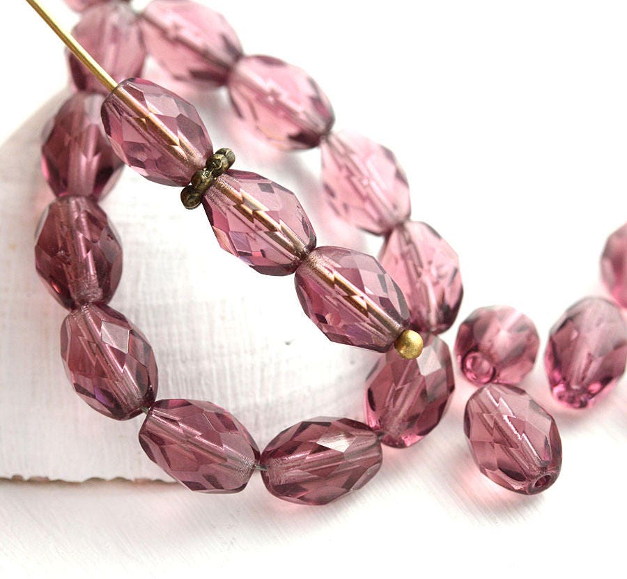 Faceted Gemstone Purple Hematite Loose Beads, Round 3mm 4mm 6mm 8mm 10mm  Hematite Beads, Spacer Faceted Beads, Jewelry Beads, Stone Beads 