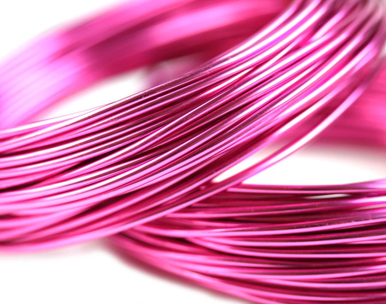 12 Gauge wire 2mm thick Hot Pink Aluminum Craft Wire Bright Etsy