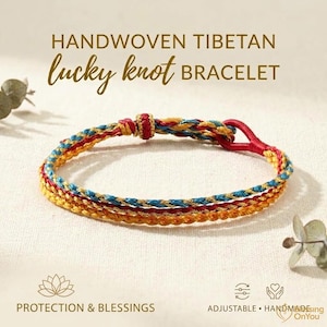 2027 Three Wraps Lucky Bracelet, Triple Blessing Protection Cord, Handmade New Year Bracelet, Three Lives Meaningful New Year Lucky Bracelet