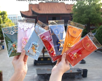 Lucky Blessing Amulets Collection | Wealth, Health, Peace & Exam Success Talisman | Feng Shui Protection Charm Gift | Positive Energy