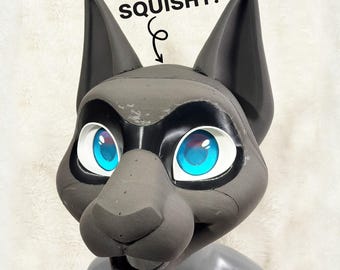 Schäumende TPU Lynx Fursuit Kopfbasis - 3D gedruckt, anfängerfreundlich, flexibel und langlebig