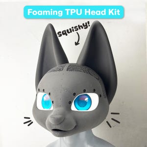 Kemono Hundpälsdräktshuvudbas - Skummande TPU