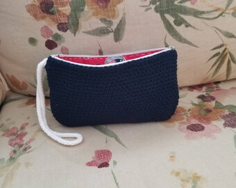 Football themed wristlet