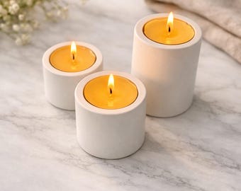 Teelichthalter Set 3 Stück – Kerzenhalter – Minimalistische Deko – Skandinavischer Stil – Geschenk für Zuhause