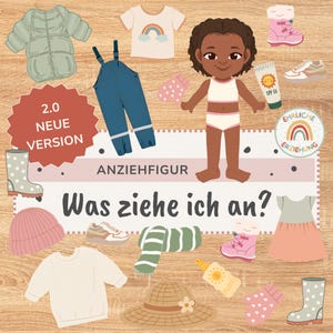 Visual Dressing Table for Girls in Kindergarten | What Should I Wear? 2.0 Diversity Template PDF | Dressing Corner for Morning Circle (Under 3s)