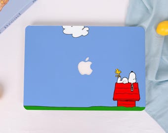 Puppy Blue Sky Hard Matte Case For MacBook Neo A18 2026, Pro 16/15/14 A3428 A3434, Air 15/13 A3448 A3449, Ret 13/15, Customizable Gifts
