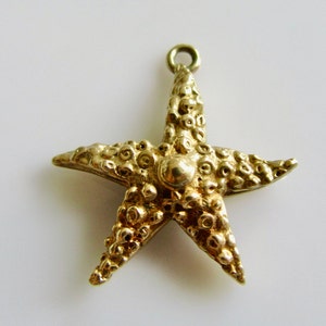 Vintage 9ct  Star Fish Charm or Pendant