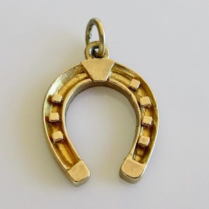 9 Karat Gold Good Luck Hufeisen Anhänger