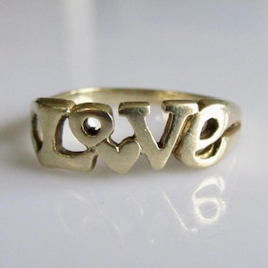 Vintage 9 Karat Gold Liebesring