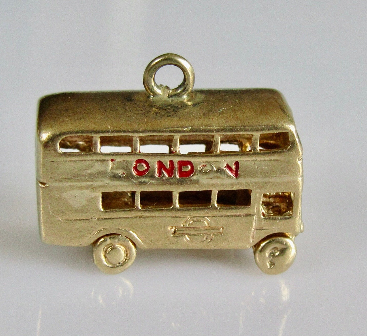 9ct Gold Bus Charm - Etsy
