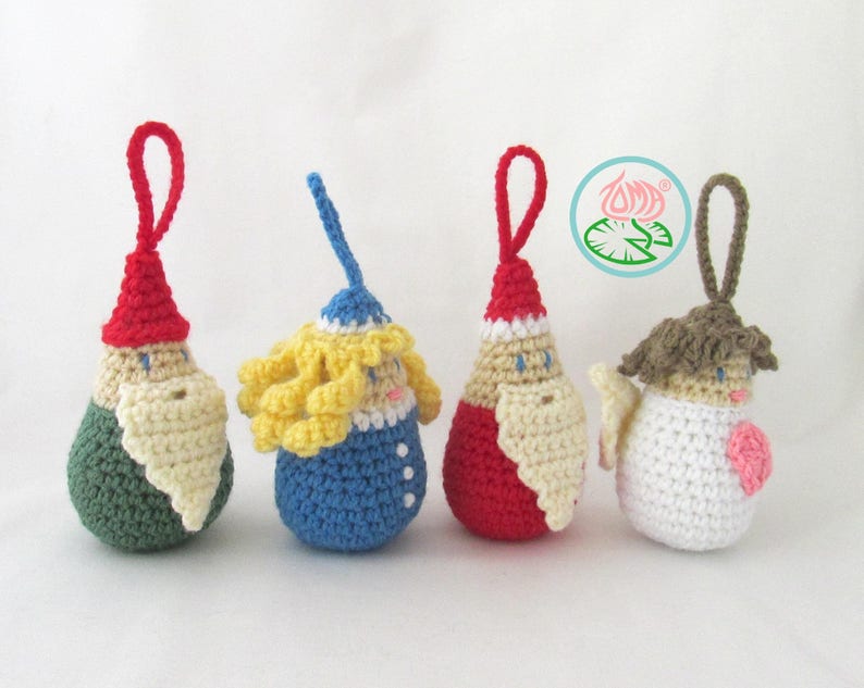 Amigurumi Christmas Ornaments 4 Designs PDF Patterns - Etsy