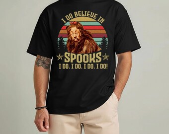 Cowardly Lion Spooks T-Shirt, Wizard of Oz Vintage Bert Lahr Tee