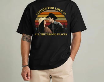 Lookin For Love Vintage Shirt, Urban Cowboy Retro Quote, Country Western Music Fan Gift