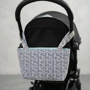 Stroller Bag Sewing Pattern PDF | Quilted Diaper Caddy Organizer Tote | Video Tutorial | Instant Download
