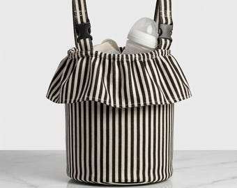 Stroller Bucket Bag Sewing Pattern | Hanging Organizer Tote (PDF Download)