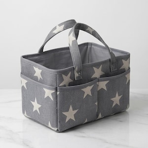 Fabric Organizer Caddy Sewing Pattern PDF | Nursery Storage Basket | Baby Diaper Organizer | DIY Fabric Bin