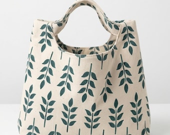 Tulip Tote Bag Schnittmuster, Minimalistische Handtasche Anleitung (Digital PDF)
