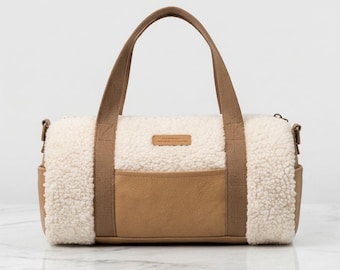 Sherpa Duffel Bag Schnittmuster | Teddy Fleece Weekender Reisegepäck (PDF-Schnittmuster)