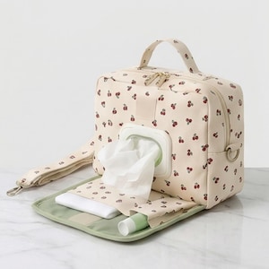 Diaper and Wipe Pouch Sewing Pattern | Baby Essentials Organizer Bag (PDF Download)