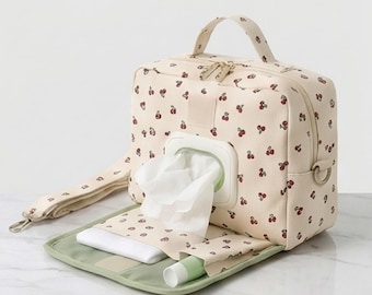 Diaper and Wipe Pouch Sewing Pattern | Baby Essentials Organizer Bag (PDF Download)