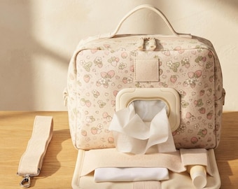 Nähanleitung für eine Wickeltasche | PDF für ein Feuchttuchtäschchen | DIY-Anleitung