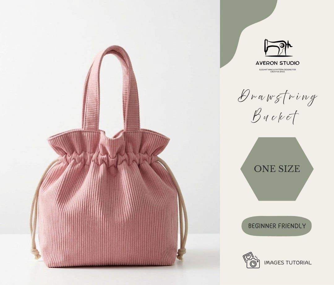Drawstring Bucket Pattern PDF | Beginner-friendly, PDF Download A4/A0 ...