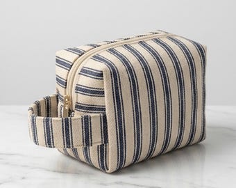 Reißverschluss-Beutel, kleine Make-up-Tasche, Stoff-Reise-Organizer, Kulturtasche mit Griff, Minimalist-Geldbeutel-Accessoire für Frauen