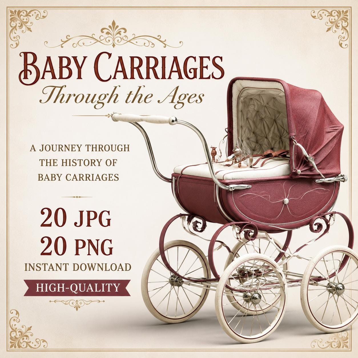 Antique victorian baby carriage - Etsy 日本