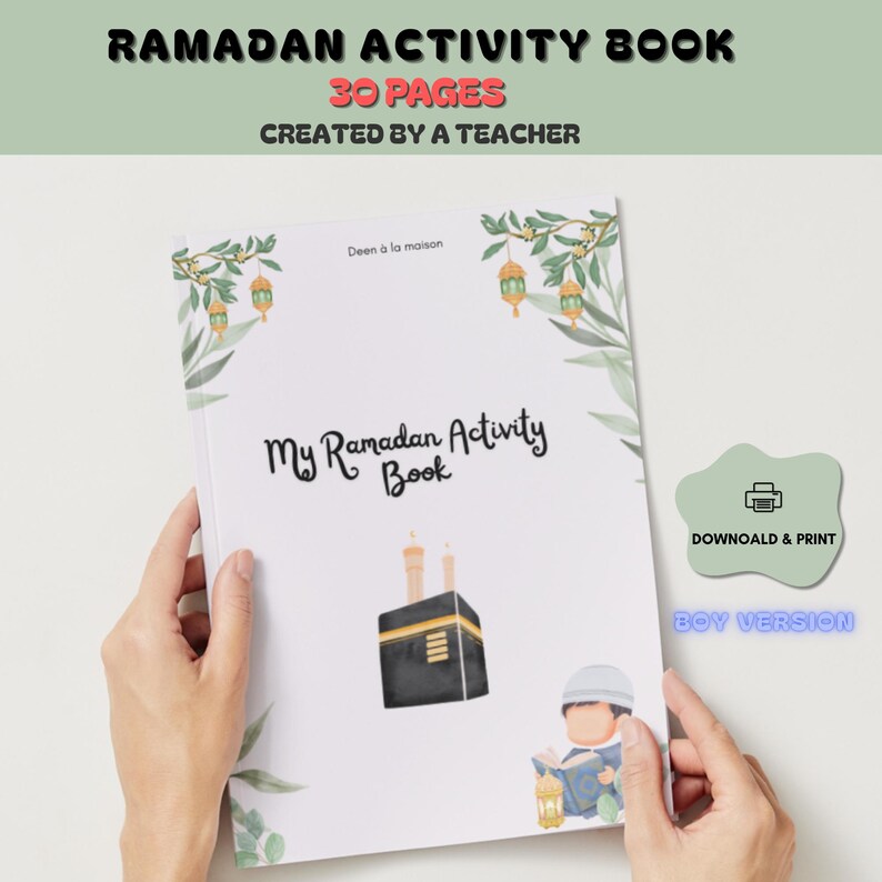 Ramadan 2026 Activity Book for Boys (ages 4–8) – Fun & Educational ...