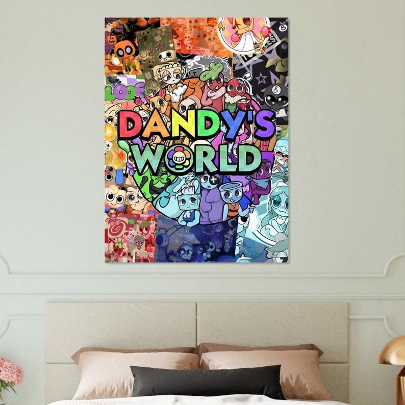 Dandys World Roblox Poster | Lebendige Kinderwandkunst | Spielzimmer ...