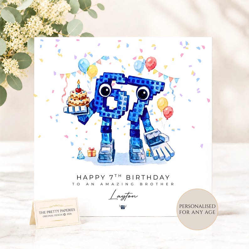 67 Birthday Card, Personalised Brainrot 67 Card, Six Seven Meme, Card for Son, Roblox Birthday Card for Grandson Nephew, 67 Card for Brother image 1