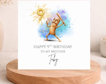 Tung Tung Tung Sahur, Cartão de Aniversário Personalizado Brainrot, Cartão para Filho, Aniversário Roblox