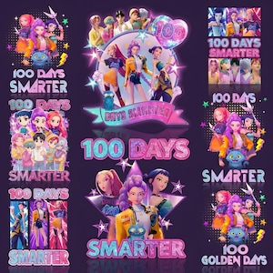 Cazadores de demonios K-Pop PNG SVG / Diseño de camiseta del grupo Huntrix Idol / Gráfico de la banda Saja Boys & Girls / Arte de fan de Kpop / Descarga digital