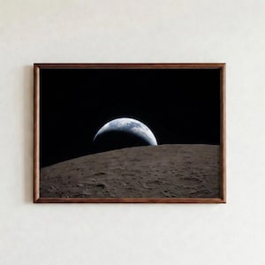 Artemis II Poster  NASA Moon Mission Pixel Art Print  Earthrise Space Wall Art  Artemis 2 Lunar Mission