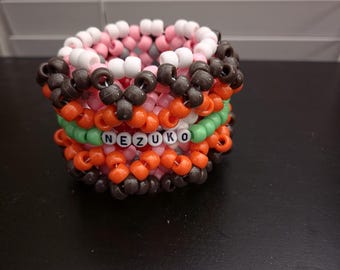 Demon Slayer Kandi Cuff Bracelet | Demon Slayers And Hashira Accessories
