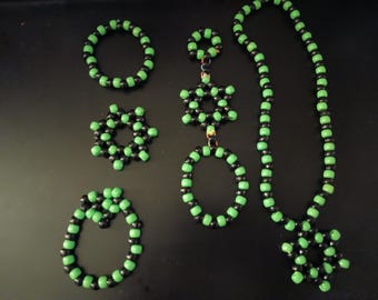 Scenecore Green And Black Kandi Set