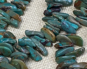 Natural Turquoise Chip Beads, Full Strand J1513