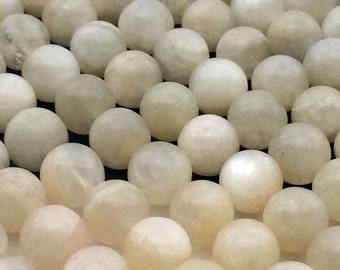 Natural Moonstone 10mm Round Beads, Full Strand J1302