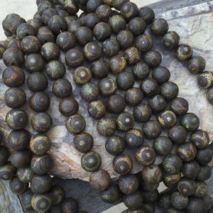 Natural Agate Vintage-Style Finishing 18mm Round Beads Strand, 15-Inch Strand AG01 image 3