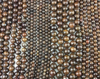 Natural Pietersite 6mm/8mm/10mm/12mm Round Beads, Full Strand G01099