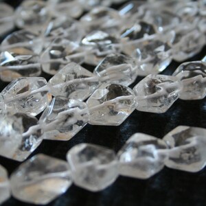 Natural Rock Crystal Quartz Faceted Small Nugget Beads Strand, 16 Inch Strand G01128 image 5