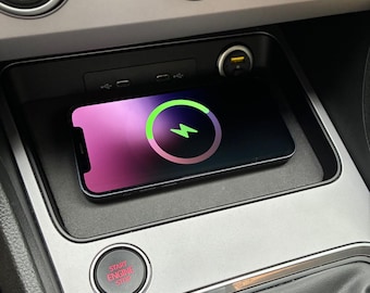 Sitz Ateca MagSafe Ladegerät | Verstecktes Wireless Phone Dock Konsolenorganizer (2016-2024)