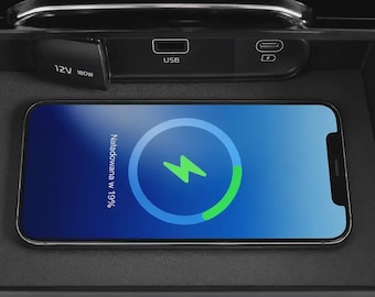 Kia Sportage V MK5 MagSafe Ladegerät | Kohlefaser Konsolen Telefon Dock (2021+)