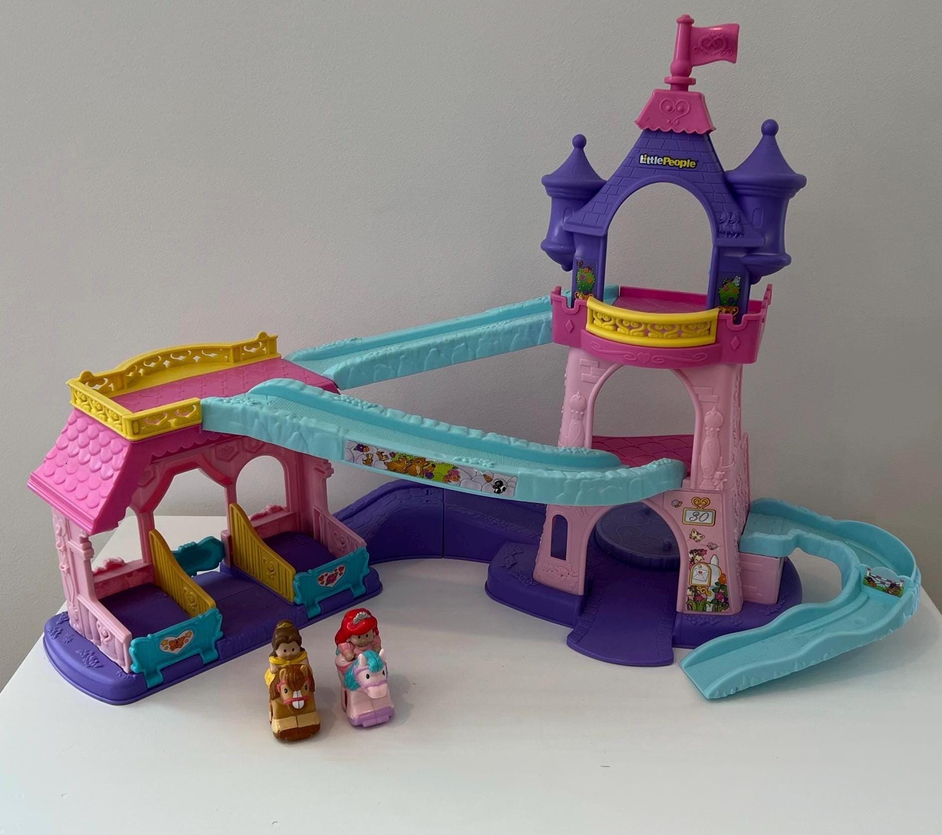 Vintage Little People Klip Klop Disney Princess Castle Playset